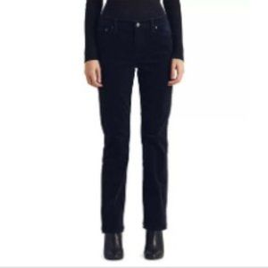 NWT Lauren Ralph Lauren Premier Straight Corduroy Pants Navy - 6, 8, 10, 16